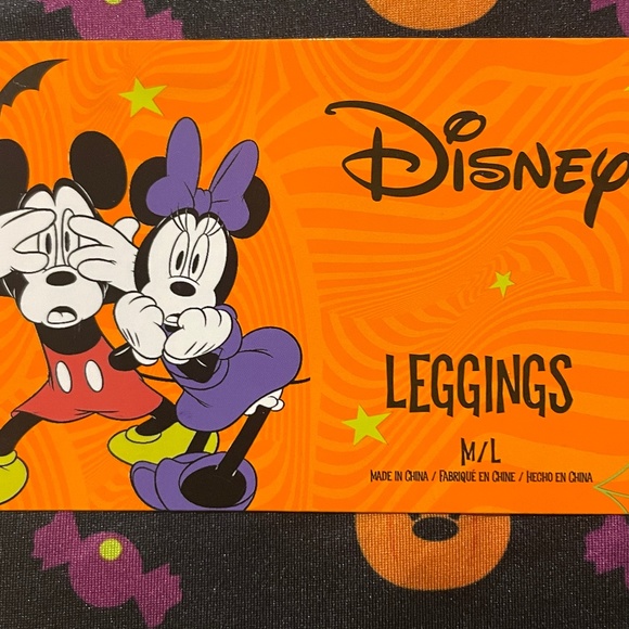 Brand New Disney Women’s Mickey Mouse Halloween- Print Leggings - Picture 6 of 7